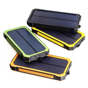 Chargeur de batterie externe de charge portable de banque d'énergie solaire 10000mAh pour tous les smartphones