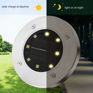 Luz de tierra con energía Solar, 8 luces LED para paisaje, césped, hogar, jardín, exterior, camino, escaleras, Sensor PIR, luz para suelo