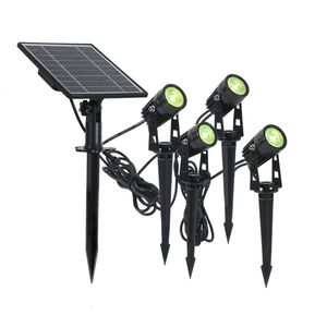 Projecteurs de pelouse à énergie solaire Lumières de cour éclairage extérieur étanche IP65, lumières décoratives, lumières de parc de villa étanches