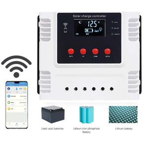 Contrôleur solaire solaire Wifi APP contrôle MPPT PV 60A affichage LED USB 12V 24V 48V identification automatique régulateur de Charge de batterie de panneau solaire