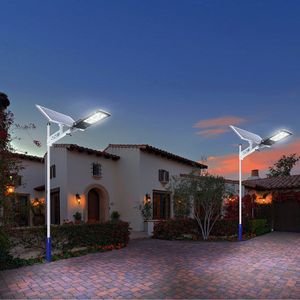 Solar Street Outdoor Lights 500W LED Solars Powered Dusk to Dawn Bright Fácil de instalar Luz de inundación Patio trasero Jardín Calles comerciales Estacionamientos crestech