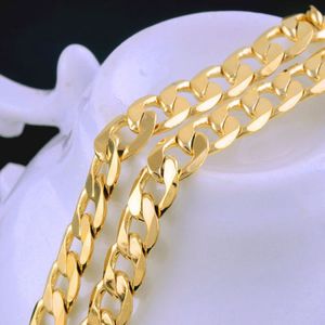 Massive 18K Gold G/F Herren Damen Feine Halskette Kette Geburtstag Valentinstag Geschenk wertvoll