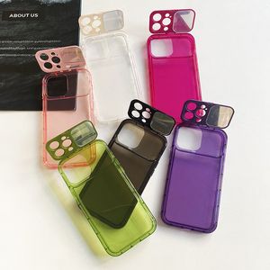 Jelly Color Flap Makeup Mirror Phone Case pour iPhone 14pro Max 15 14 Plus 13 12 11 Xsmax Xr X 7 8 Plus Couverture arrière en silicone souple Peau 30pcs