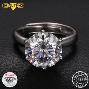 Solitaire Ring 055ct 925 Sterling Silver Classic Style Diamond Jewelry Wedding Party Anniversary Adjustable Size 221119