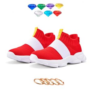 Sonic Shoes For Boy Kids Gotta Go Fast Sonic Zapatillas Sonic Red Sonic Zapatos para niños Niños Niñas Dibujos animados Anime Sonic Zapatos 231229