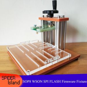 Programmation du micrologiciel de la puce FLASH SOP8 WSON SPI, puce de 8 pieds, fixation de dé à coudre de sonde de 1.27mm, support de téléchargement de programme SOP8/gabarit de Test