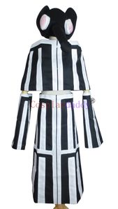 Soul Eater Mizune ensemble de robe à rayures noires et blanches Costume Cosplay L005