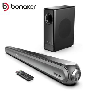 Soundbar Bomaker 240W 2.1 TV Soundbar Speaker Home Theatre Bluetooth haut-parleur Subwoofer Dolby 3D Surround Sound System Soundbar en haut