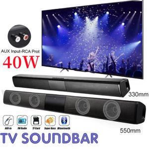 Soundbar Multifonctional TV Barbar Soundbar et sans fil Bluetooth Speaker Home Cinema System Système Stéréo entourer de musique radio FM