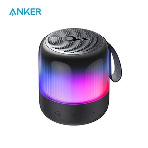 SoundCore par Anker Glow Mini en haut-parleur portable Bluetooth avec une lumière sonore à 360 ° Show 12H Battery personnalisable EQ et 240419