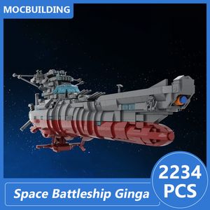 Space Battleship Ginga Star Blazers 2202 Modelo MOC Bloques de construcción Diy Asamble de ladrillos Serie Space Space Xmas Toys Gifts