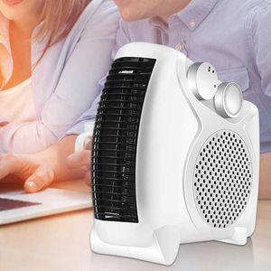 Calentadores de espacio 800 W Control de temperatura automático portátil Calentador eléctrico Soplador de aire caliente para el dormitorio en casa Máquina de calentador de escritorio de invierno Y2209