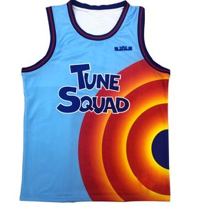 Space Jam Jersey Cosplay disfraz niños adultos Tune-Squad #6 James Tops pantalones cortos camiseta un nuevo legado camisa chaleco uniforme ropa Y0913