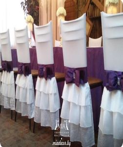LICRA 2016, lazo blanco, fajas para sillas Vintage, hermosas fundas para sillas románticas, suministros de boda hechos a medida baratos 6968941