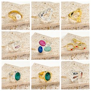 Espanhol de alta qualidade uno de 50 requintado 2023 venda quente elipse redondo cristal anel de dedo da menina jóias presente entrega gratuita