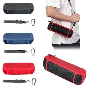 Altavoces 2022 La más nueva funda de silicona de viaje con mosquetón de correa para Anker Soundcore Motion + altavoz inalámbrico Bluetooth Dropshipping