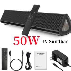Haut-parleurs 50w TV barre de son sans fil Bluetooth haut-parleur Home cinéma système de son 3D stéréo Surround avec télécommande Caixa De Som pour PC