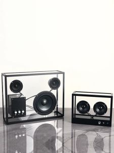 Haut-parleurs A427 créatif Transparent caisson de basses Audio maison chambre bureau décoration acrylique Bluetooth haut-parleur accessoires USB AUX prise