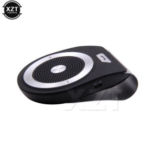 Haut-parleurs Bluetooth mains libres sans fil Audio Version 4.1 Kit de voiture quatre langues invite vocale récepteur de musique haut-parleur de voiture pare-soleil