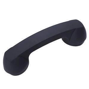 Haut-parleurs Bluetooth micro casque noir rétro téléphone combiné micro haut-parleur récepteur d'appel téléphonique noir