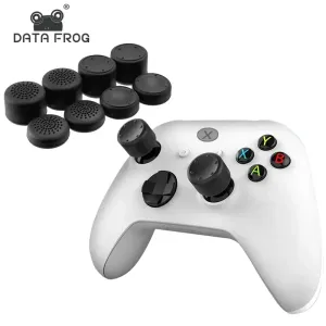 Speakers Data Frog 8pcs Silicone analogique bâton de pouce Joystick pour les pièces de remplacement du contrôleur PS4 / PS5 pour les accessoires de poignée de pouce PS4 2023