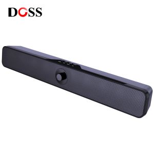 Haut-parleurs Doss Mini Sound Bar sans fil Bluetooth Ordinier haut-parleur Stéréo 8W X2 Soundbar Sounter and Clear Lower Speaker
