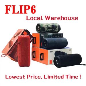 FLIP 6 wireless bluetooth speaker Mini portable IPX7 waterproof portable speakers outdoor stereo bass music track independent TF Card Local Warehouse
