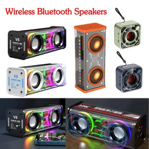 Speakers K07 Altavoces de música Mecha transparentes Bluetooth compatible con 5,0 USB altavoz estéreo inalámbrico llamada con manos libres 600mAh para vacaciones