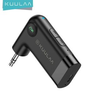 Altavoces KUULAA Receptor Bluetooth para automóvil 5.0 Adaptador inalámbrico de audio con conector auxiliar de 3,5 mm para PC para automóvil Altavoz para auriculares Adaptador Bluetooth de audio para automóvil