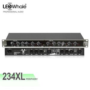 Altavoces Leowhale 234xl puesta en escena profesional Dsp estéreo 2/3 vías altavoz cruzado Dj sonido Karaoke sistema de Audio