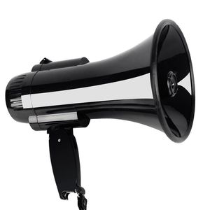 Haut-parleurs portables en haut-parleur mégaphone bullhorn 30 watt Power Microphone Microphone Intégrée du volume d'alarme de sirène et sangle