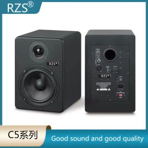 Haut-parleurs RZS 5inch Highpower Recording Sound Box Support de bureau Home Audio TV Studio surveillant le haut-parleur actif