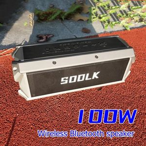 Haut-parleurs SODLK T200 Bluetooth haut-parleurs 100W caisson de basses haute puissance IPX5 étanche 10400mAh batterie de veille Ultra longue prise en charge carte TF, USB