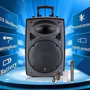 Haut-parleurs Super puissance Bluetooth haut-parleur colonne caisson de basses K chanson Boombox extérieur carré danse Soundbox sans fil Microphone TF AUX U disque