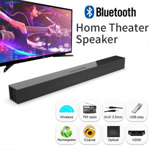 Haut-parleurs TV haut-parleur Home Theatre Sound Bar Wireless Bluetooth Audio Prise en charge de l'arc HDMI optique pour le projecteur