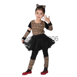 Occasions spéciales Enfant Enfants Animal Sauvage Petit Léopard Fille Costume Tutu Robe Fantasia Noël Halloween Pourim Carnaval Fête Robes Fantaisie x1004