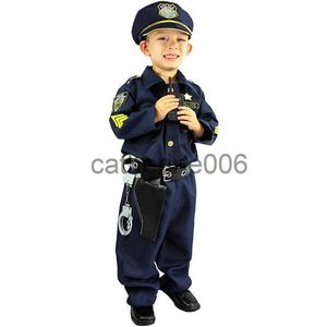 Special Occasions Deluxe Cute Officer Costume Kids Role Play Kit Child Boy Halloween Carnival Party Performance Fancy Dress Uniform Outfit Cosplay x1004