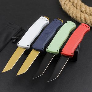 Remise Chaude Couteau tactique automatique BM 5370FE, lame avec revêtement en titane CPM-CruWear, manche CF-Elite, couteaux de poche EDC pour Camping en plein air et randonnée avec boîte de vente au détail