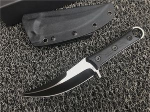 Oferta especial SBK Cuchillo de hoja fija D2 Hoja con acabado de titanio CNC Mango negro G10 Cuchillos con garra Karambit Machete Equipo táctico para exteriores