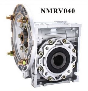 Ratio de vitesse 5: 1-100: 1 RV40 RV40 WORM Reducer NMRV040 Boîte de vitesses Trou d'entrée 9 mm 11 mm 14 mm pour 60W-370W