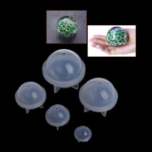 Esfera silicona resina moldes de bolas epoxi para la nave para joyas que fabrican velas Joyas de collar de bricolaje
