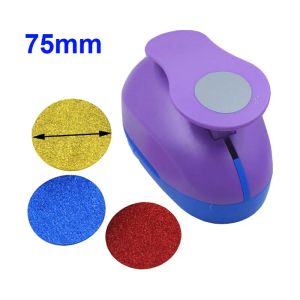 Espinas de 3 '' 75 mm Circle Flower Bull Craft Hole Puncher para Schrapbooking Punches Eva Maker Kids Scrapbook Paper Cutter en buque