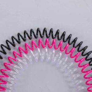 Épines 60pcs / lot 46 trous Ring de liant en spirale Bobine de fil unique flexible 14/16/18/22 mm Bodage PVC de liaison PVC pour les fournitures de bureau