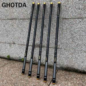 Spinning Rods GDA 3.6M-7.2M Telescopic Fishing Rod High Carbon Portable Super Hard Stream Rod 230627