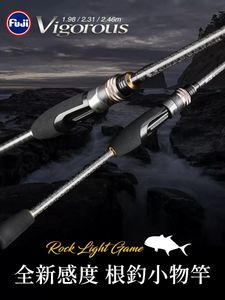 TSURINOYA Vigoureux Lure Rod 1.982.312.46M Ultralight Spinning Rod Root Fishing F Action Lure WT.0.4-15g Full Fuji Parts 230625