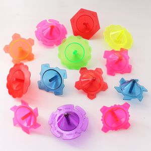 Toupie 10pcs Couleur Mini Rotation En Plastique Classique Jouets Enfants Adulte Relief Stress Jeux De Bureau Enfants Drôle Cadeaux D'anniversaire 230626