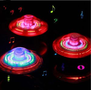Toupie gyroscope électrique Laser couleur Flash LED jouet lumineux musique Gyro PegTop Spinner filature jouets classiques vendre enfants jouet 231013