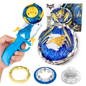 Spinning Top Gyro Toy Metal Non Stop Battle Top Spinning Top avec OneButton 180 degrés Flip Launcher pour Child Toy 230303