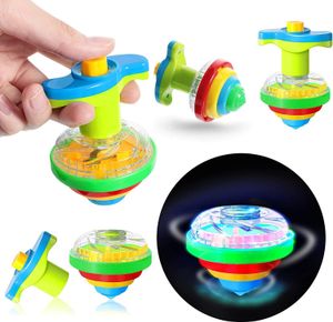 Spinning Top Light Up Tops para niños Spin Toys con LED parpadeante Fun Birthday Party Favors Classroom Rewards Glow in The Dark 230626