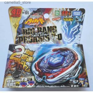 Spinning Top Takara Tomy Beyblade Metal Battle Fusion BB105 BIG BANG PEGASIS F D 4D WITH Light Launcher Q231016